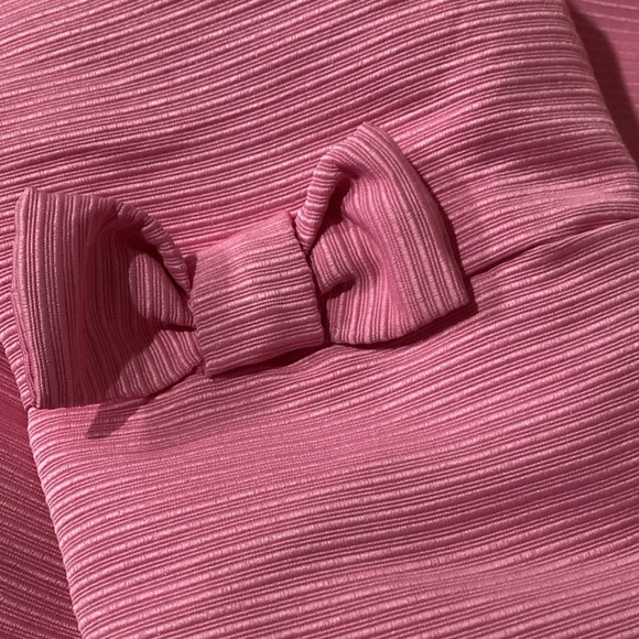 Tommy Bahama Girl’s Pink Dress Jacket Bow Accents One Button Closure NEW - Picture 7 of 9